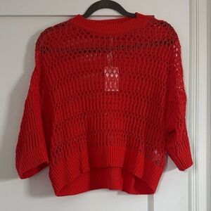 Madewell Relaxed Open Stitch Sweater Tee